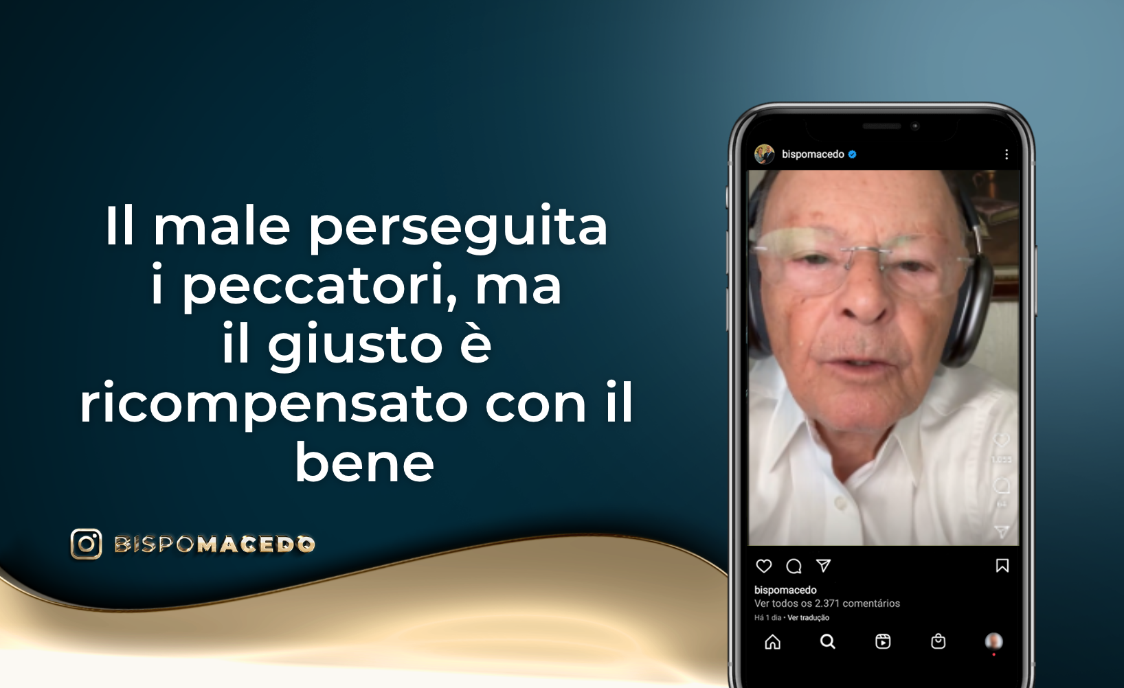 Imagem de capa - Il male perseguita i peccatori, ma il giusto è ricompensato con il bene