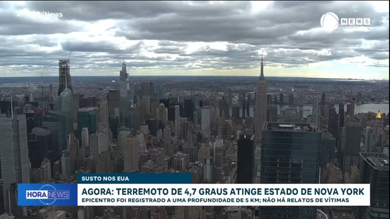 Imagem de capa - Terremoto que atingiu Nova York nesta sexta-feira (5) é considerado raro